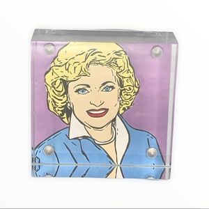 Betty White / The Golden Girls Fan Art Print 2x2 Acrylic Home/ Office Decor
